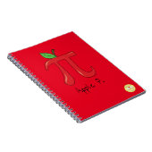 Apple Pi Day Wiskunde leraar Funny Notitieboek (Rechterzijde)