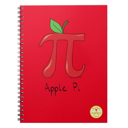 Apple Pi Day Wiskunde leraar Funny Notitieboek (Voorkant)