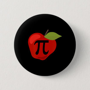 Apple Pi Funny Wiskunde Teacher Thanksgiving Pie D Ronde Button 5,7 Cm