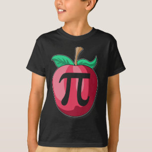 Apple Pi Funny Wiskunde Teacher Thanksgiving Pie D T-shirt