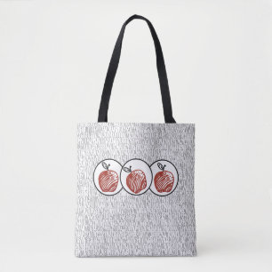 Apple Pi Numbers Canvas tas