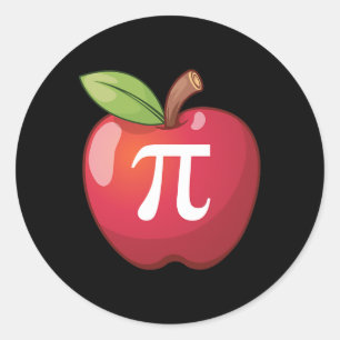 Apple Pi - Wiskunde Lovers 'Wiskunde Teachers Pi D Ronde Sticker