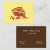 Apple Pie Baker Chef Visitekaartje (Voorkant / Achterkant)