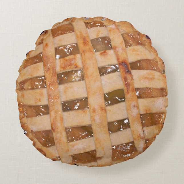 Apple Pie Bked and Raw Rond Kussen (Voorkant)