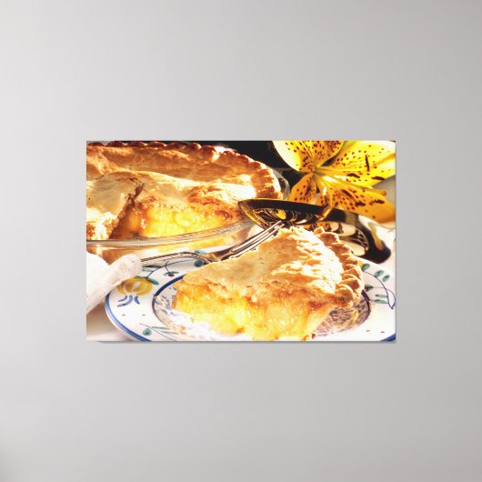 Apple Pie Dessert Canvas Afdruk (Voorkant)