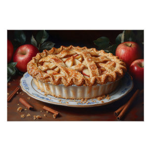 Apple Pie geïnspireerd schilderij Perfect Poster