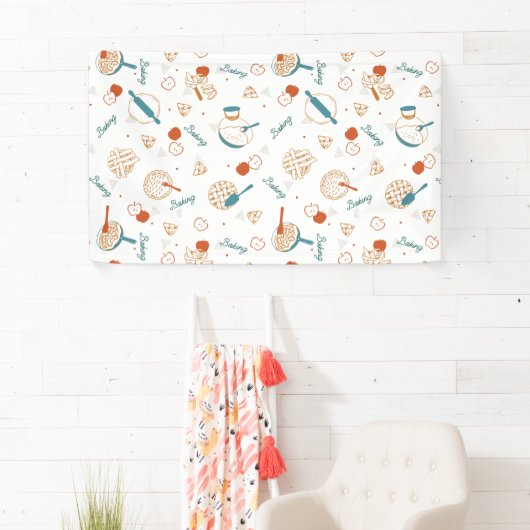 Apple Pie Lover Pattern Spandoek (Insitu)