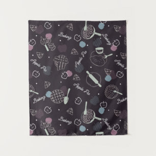 Apple Pie Lover Pattern Wandkleed