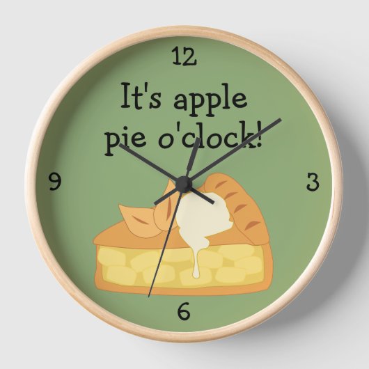 Apple Pie O'Clock, leuk eten grafisch groots (Voorkant)