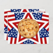 Apple Pie op sterren & Stripes Briefkaart (Voorkant / Achterkant)