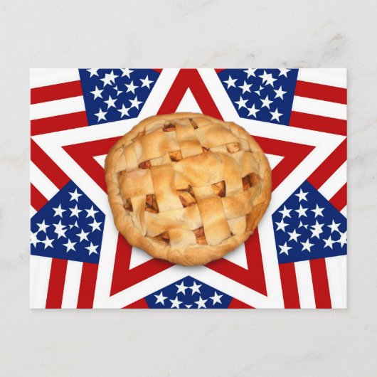Apple Pie op sterren & Stripes Briefkaart (Voorkant)