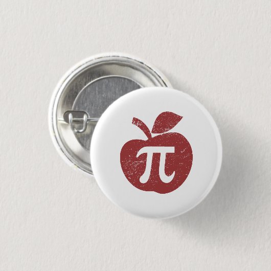Apple Pie Pi Day Ronde Button 3,2 Cm (Voorkant /achterkant)