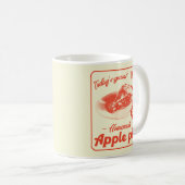 Apple Pie Retro Aesthetic Diner Promo Poster Koffiemok (Voorkant rechts)