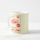 Apple Pie Retro Aesthetic Diner Promo Poster Koffiemok (Voorkant links)
