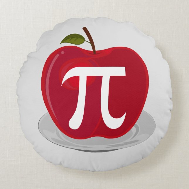 Apple Pie Rond Kussen (Voorkant)