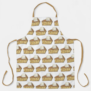 Apple Pie Slice Piece a la Mode Ice Cream Scoop Schort