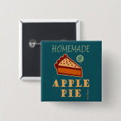 Apple Pie Vierkante Button 5,1 Cm (Voorkant /achterkant)