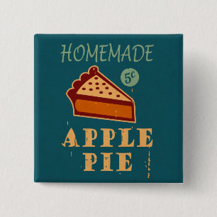 Apple Pie Vierkante Button 5,1 Cm