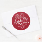 Apple Pie Vodka gepersonaliseerd Ronde Sticker (Envelop)