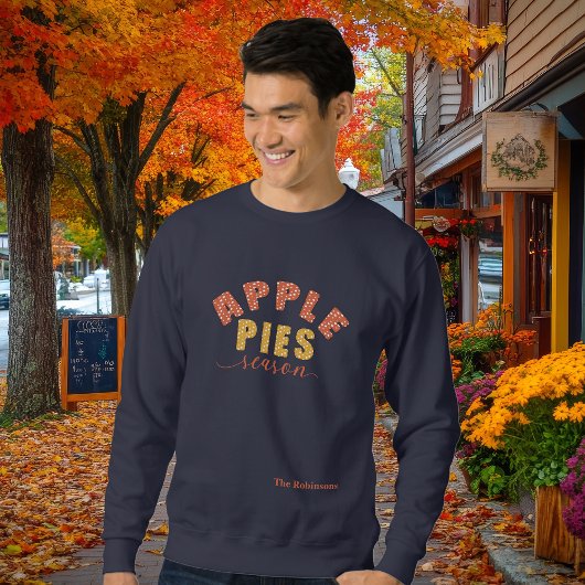 Apple Pies Season Vibes Personalize Name Trui