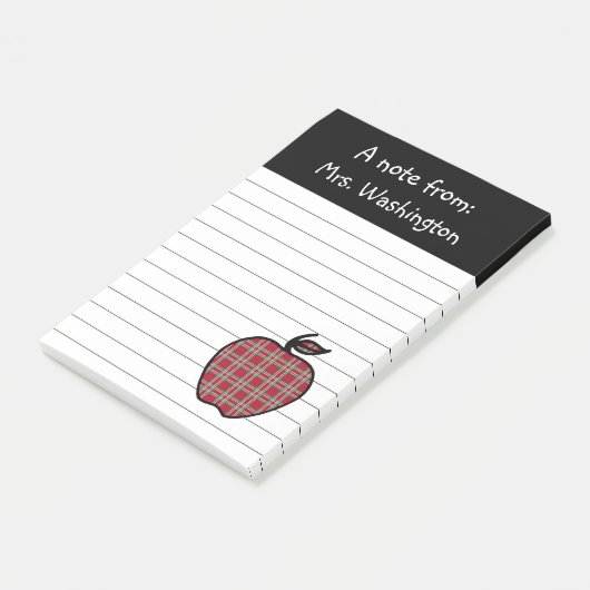 Apple Post van de docent Pset Post-it® Notes (Schuin)