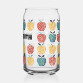 Apple pour enseignant Nom personnalisé Apple Motif (Verso)