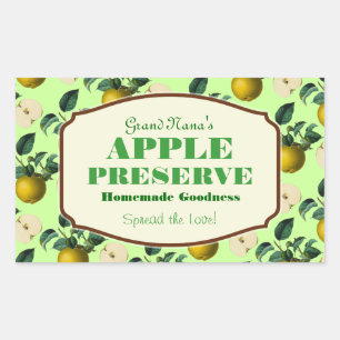 Apple Preserve Jam Label