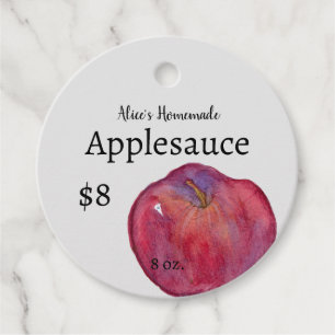 Apple Prijs Label Zelfgemaakte Condiment