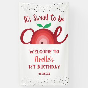 Apple Rainbow, Sweet om één, 1e verjaardag te zi Spandoek