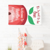 Apple Rainbow, Sweet om één, 1e verjaardag te zijn Spandoek (Insitu)