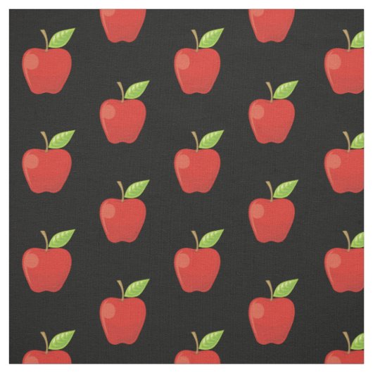 Apple Red Pattern Stof (Swatch)