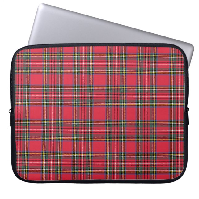 Apple Red Plaid  Laptop Sleeve (Voorkant)