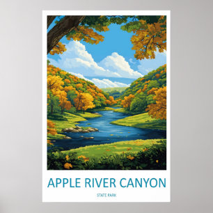 Apple River Canyon State Vintage Poster Skigebied