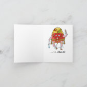 Apple Rock Climber Grappig fruit Kaart (Binnen)