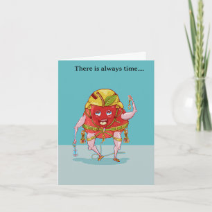 Apple Rock Climber Grappig fruit Kaart