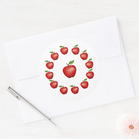 Apple, Rode Delicious Sticker (Envelop)