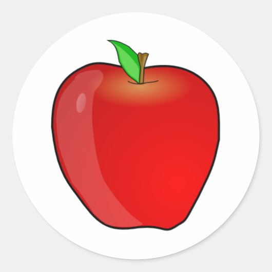 Apple Ronde Sticker (Voorkant)