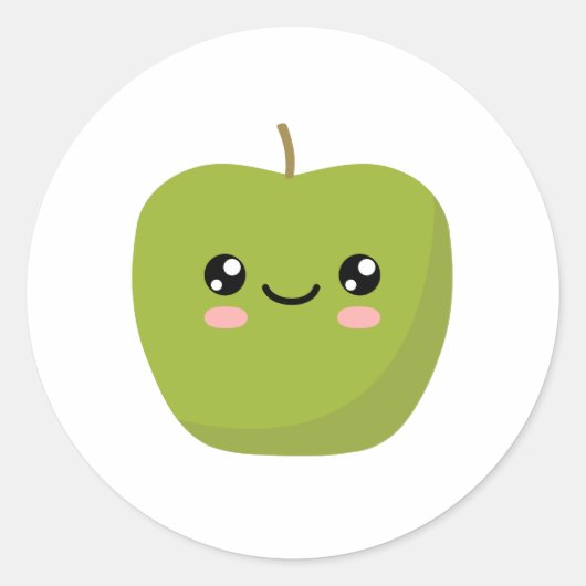 Apple Ronde Sticker (Voorkant)