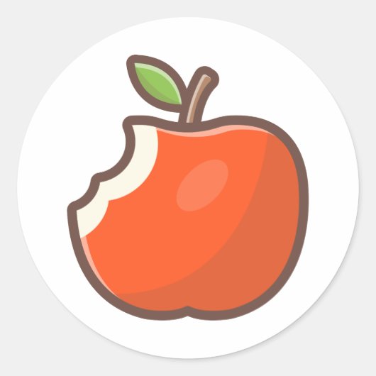 Apple Ronde Sticker (Voorkant)