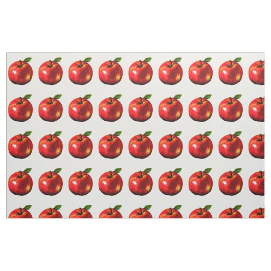 Apple rouge impriment le tissu (Fat Quarter)