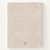Apple Rustic Faux Burlap Livre de recettes de mama (Dos)