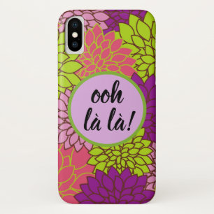 Apple/ Samsung Ooh la la! Monogram Veteraan Bloemm iPhone X Hoesje
