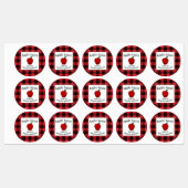 Apple Sauce Canning bewaart Plaid C Food Label (Vel)