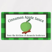 Apple Sauce Cinnamon Pslaat G Pset Food Label (Design 1)