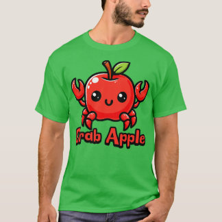 Apple Schattige Schattige Voedsel Dieren Pun T-shirt