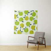 Apple seamless pattern. Fruit theme illustration.a Wandkleed (In Situ (horizontaal))