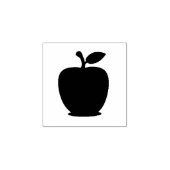 Apple Silhouet 1 inch Rubber Stamp Rubberstempel (Afrduk)