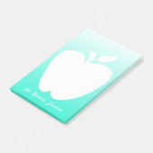 Apple Silhouette Teacher's Note Pad (Schuin)