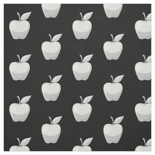 Apple Silver Pattern Stof (Swatch)