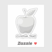 Apple Silver Sticker (Vel)